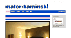 Desktop Screenshot of maler-kaminski.de